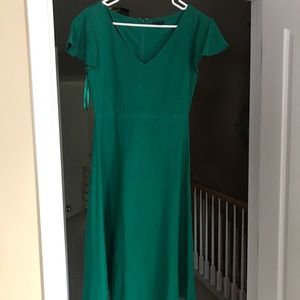 Ann Taylor green midi dress